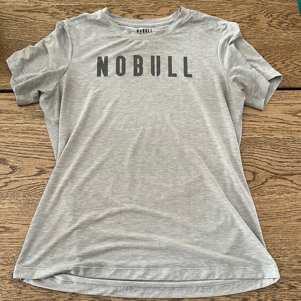Women’s NoBull Short Sleeve Shirt Grey Size Large